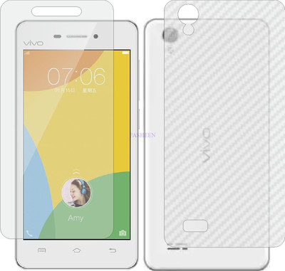 Fasheen Front and Back Tempered Glass for VIVO Y31 (Front Matte Finish & Back 3d Carbon Fiber)(Pack of 2)