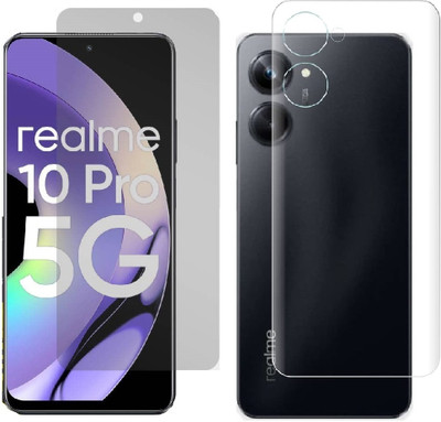 4 YARDS Front and Back Tempered Glass for Realme 10 Pro 5G (Matte Finish)(Pack of 1)
