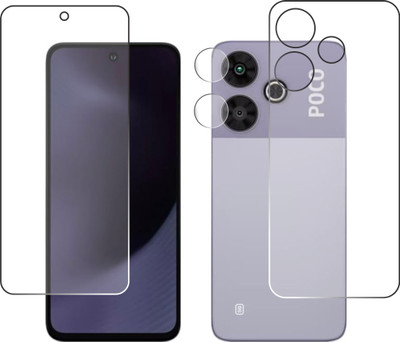 chakoor Front and Back Tempered Glass for POCO M6 Plus 5G, Redmi 13 5G(Pack of 3)
