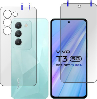 Cinzia Front and Back Tempered Glass for Vivo T3 5G(Pack of 2)