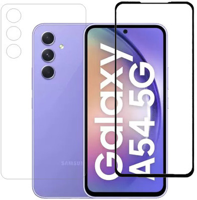 ECMERED Front and Back Tempered Glass for Samsung A54, Samsung A54 5G, Samsung Galaxy A54, Samsung Galaxy A54 5G(Pack of 1)