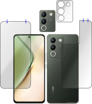PONDRIK Front and Back Tempered Glass for vivo Y200 5G(Pack of 3)