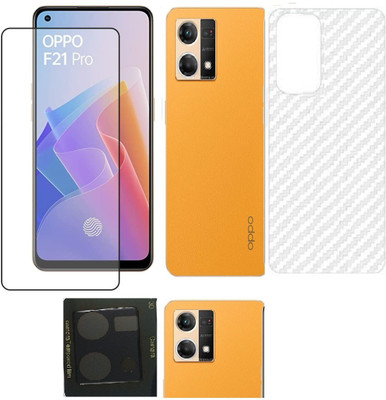 COVER CAPITAL Front and Back Tempered Glass for Oppo F21s Pro 4G(Pack of 3)
