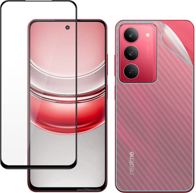 Ten To 11 Front and Back Tempered Glass for realme C75 5G, Realme C75 [Back Carbon Fiber](Pack of 2)