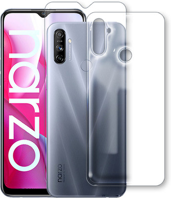 MUTAALI Front and Back Tempered Glass for Realme Narzo 20A(Pack of 1)