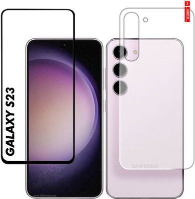 FINCH Front and Back Tempered Glass for SAMSUNG GALAXY S23(Pack of 2)