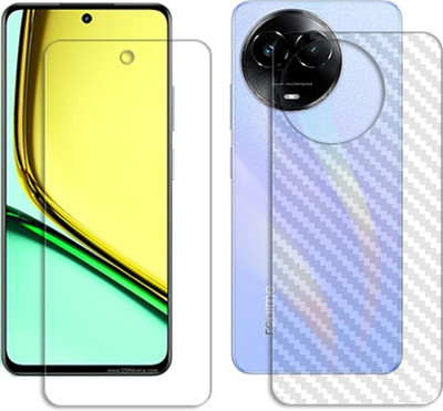MUTAALI Front and Back Tempered Glass for Realme C67(Pack of 1)