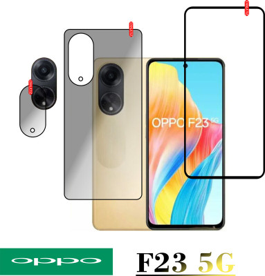 Cinzia Front and Back Tempered Glass for OPPO F23 5G(Pack of 3)