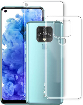 MUTAALI Front and Back Tempered Glass for Tecno Camon 16(Pack of 1)