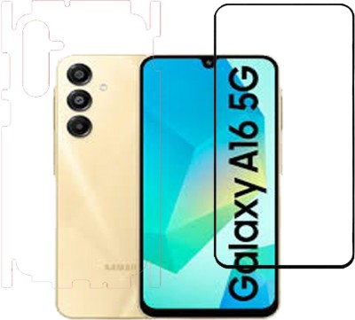 VAYUVAULT Front and Back Tempered Glass for Samsung Galaxy A16 5G(Pack of 2)