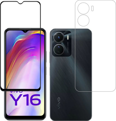 Vatsin Front and Back Tempered Glass for ViVO Y56 5G, vivo Y16, vivo T2X 5G(Pack of 2)