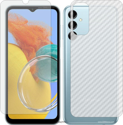 ZINGTEL Front and Back Tempered Glass for SAMSUNG GALAXY M14 (Front Matte Finish & Back 3d Carbon Fiber)(Pack of 2)
