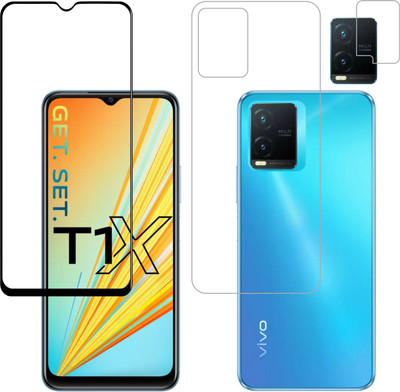 Vatsin Front and Back Tempered Glass for ViVO T1X(Pack of 3)
