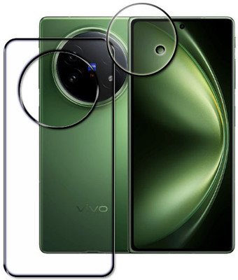 tombik Front and Back Tempered Glass for 14zz-vivo X Fold 5-back,lens(Pack of 2)