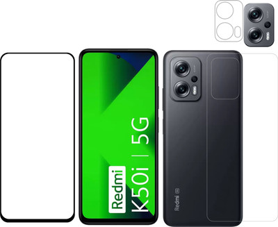 Ten To 11 Front and Back Tempered Glass for MI Redmi K50i(Pack of 3)