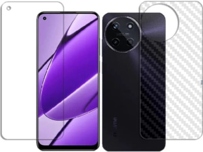 KHWABEEDA Front and Back Tempered Glass for REALME 11 4G FRONT AND BACK TEMPERED GLASS(Pack of 2)