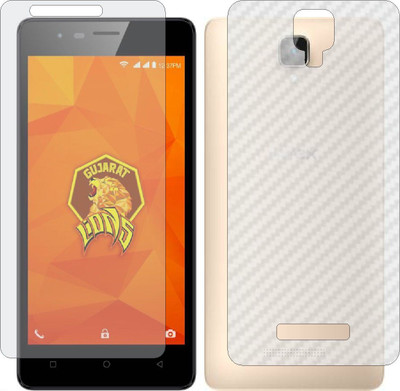 MOBART Front and Back Tempered Glass for INTEX LIONS 4G(Pack of 2)