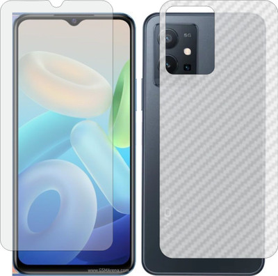 MOBART Front and Back Tempered Glass for VIVO Y55S 2023 5G(Pack of 2)