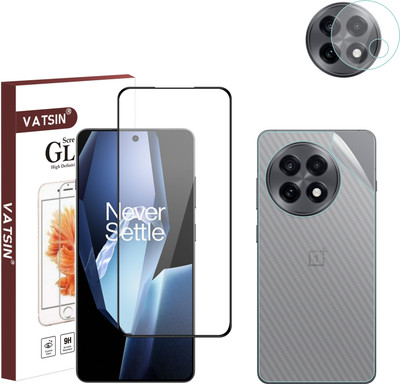 Vatsin Front and Back Tempered Glass for OnePlus 13R(Pack of 3)