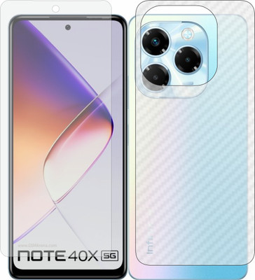 MOBART Front and Back Tempered Glass for Infinix Note 40X 5G(Pack of 2)