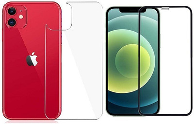 AV Front and Back Tempered Glass for Apple iPhone 12 Pro (Pack of 2)(Pack of 2)