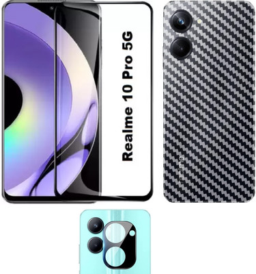 COVER CAPITAL Front and Back Screen Guard for Realme 10 Pro 5G(Pack of 3)