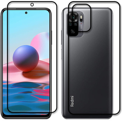 MUTAALI Front and Back Tempered Glass for REDMI NOTE 10(Pack of 1)