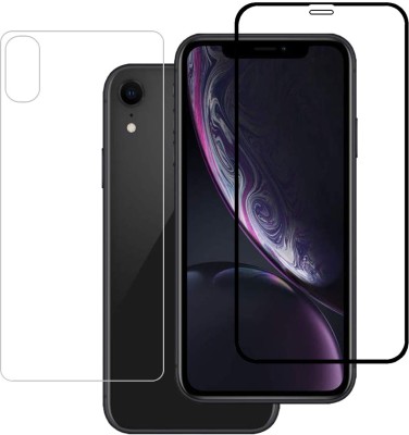 Menext Front and Back Tempered Glass for Apple iPhone XR(Pack of 2)