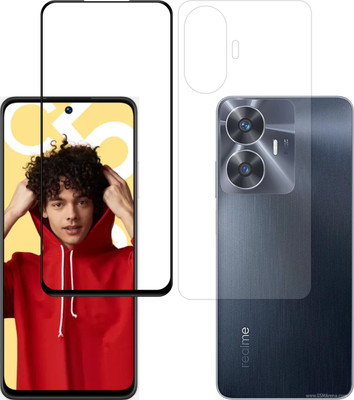 Vatsin Front and Back Tempered Glass for Realme C55(Pack of 2)
