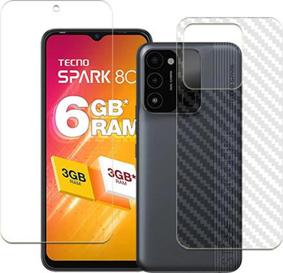 ARBAN Front and Back Tempered Glass for Tecno Spark 8C FRONT BACK(Pack of 1)