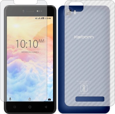 MOBART Front and Back Tempered Glass for KARBONN AURA POWER(Pack of 2)