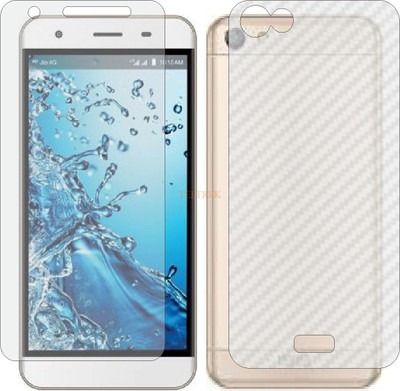 TELTREK Front and Back Tempered Glass for LYF WATER 11 (Front Matte Finish & Back 3d Carbon Fiber)(Pack of 2)