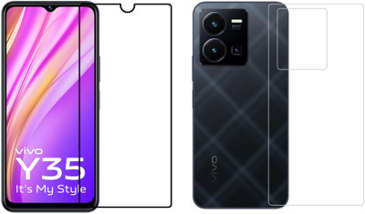 4 YARDS Front and Back Tempered Glass for Vivo Y35 (11-D)(Pack of 1)