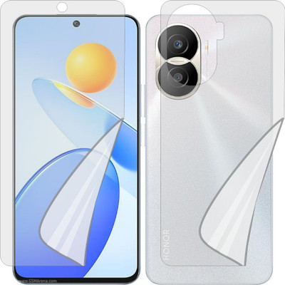 ZINGTEL Front and Back Tempered Glass for HONOR PLAY7T PRO (Edge To Edge TPU Full Coverage)(Pack of 1)