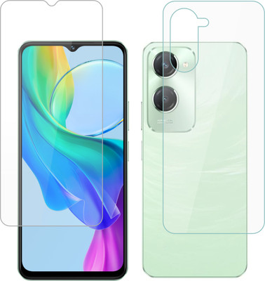 Vatsin Front and Back Tempered Glass for iQOO Z9 Lite 5G(Pack of 2)