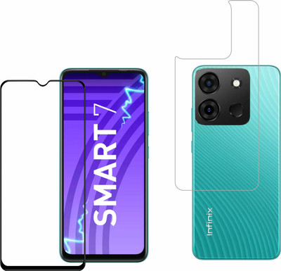 Vatsin Front and Back Tempered Glass for Itel A60(Pack of 2)