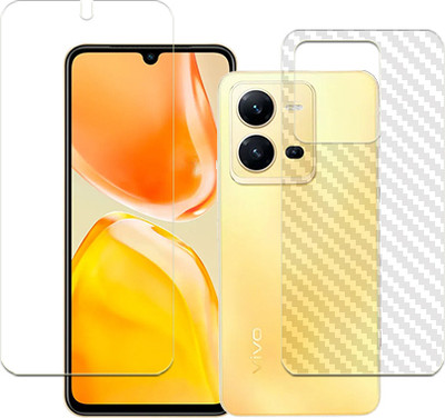 SOMTONE Front and Back Tempered Glass for vivo X80 Lite FRONT BACK(Pack of 1)