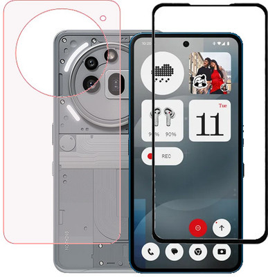 KMPERED Front and Back Tempered Glass for Nothing Phone (3a) Pro(Pack of 1)