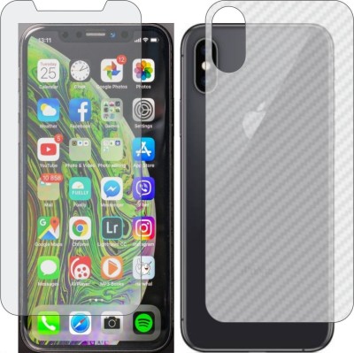 Fasheen Front and Back Tempered Glass for Apple iPhone XS(Pack of 2)