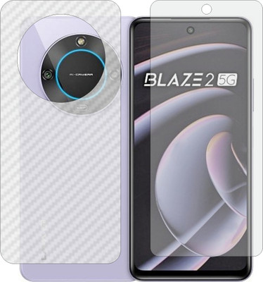 Fasheen Front and Back Tempered Glass for Lava Blaze 2 5G(Pack of 2)