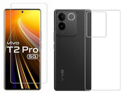 welldesign Front and Back Tempered Glass for Vivo T2 Pro 5G(Pack of 1)