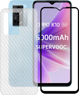 LILLIPUT Front and Back Tempered Glass for Oppo K10 5G(Pack of 2)