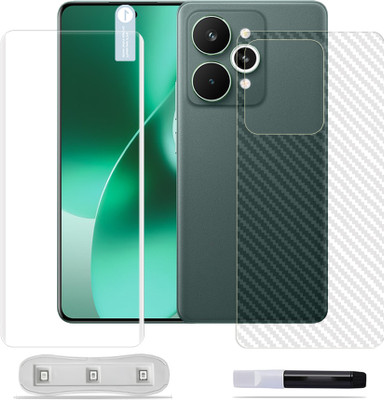 SOMTONE Front and Back Tempered Glass for Realme 15 5G Tempered Glass Screen Protector ( 1 UV TEMPERED GLASS SCREEN PROTECTOR + 1 BACK CARBON FIBER SKIN )(Pack of 1) SOMTONE Front and Back Tempered Glass for Realme 15 5G Tempered Glass Screen Protector ( 1 UV TEMPERED GLASS SCREEN PROTECTOR + 1 BACK CARBON FIBER SKIN )(Pack of 1)