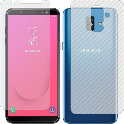 MOBART Front and Back Tempered Glass for SAMSUNG GALAXY J8 PLUS(Pack of 2)