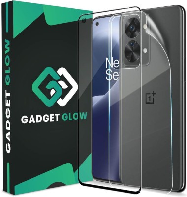 Gadget Glow Front and Back Tempered Glass for OnePlus Nord 2T 5G, OnePlus Nord 2T, ( 1 OG tempered Glass With 1 Nano Back )(Pack of 2)