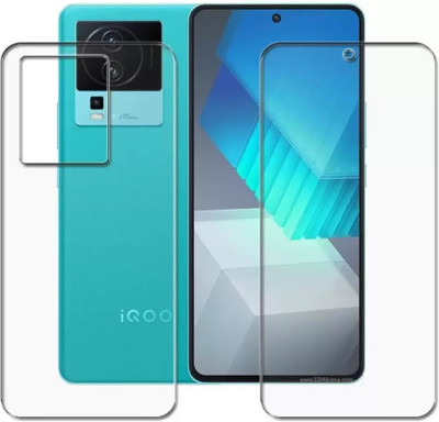 Quicknick Front and Back Tempered Glass for vivo iQOO Neo 7, Front Screen and Back side fully Covered Tempered Glass(Pack of 2)