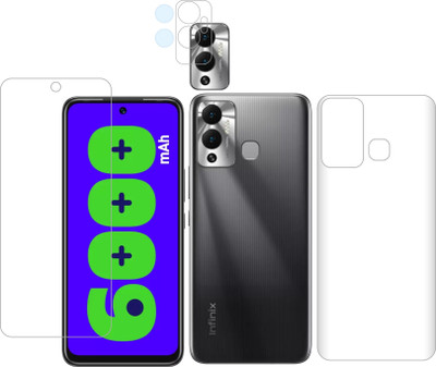 Vatsin Front and Back Tempered Glass for Infinix Hot 12 Play(Pack of 3)