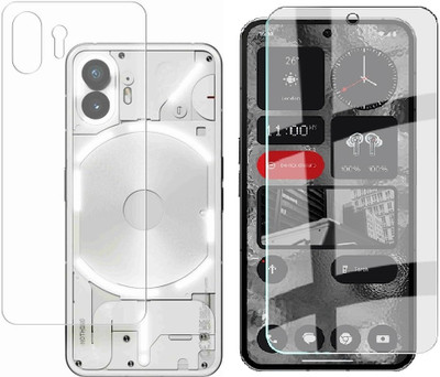 LIKEDESIGN Front and Back Tempered Glass for Nothing Phone 2(Pack of 1)