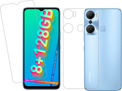 Ten To 11 Front and Back Tempered Glass for Infinix Hot 12 Pro(Pack of 2)