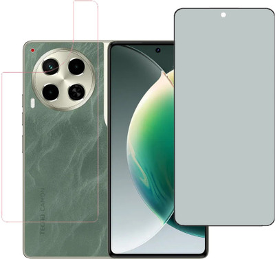 VAYUVAULT Front and Back Tempered Glass for Tecno-Camon 30 5G(Pack of 2)